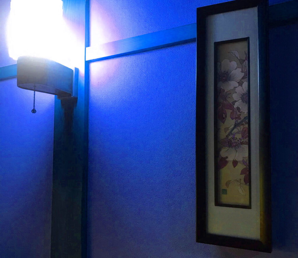 照明と日本画の画像